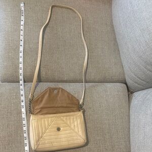 Nine West Tan Quilted Crossbody Bag